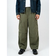 GU MEN ADSUTED SUPER WIDE LEGS BALOON CARGO PANTS - GREENOlive (SIZE 30-33)