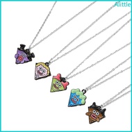 Alia 5 Pieces Friendship Necklaces Best Friend Pizza Pendant Necklace Magnetic Necklace