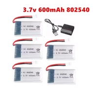 3.7V 600mAh 30C 802540 Lipo Battery For Syma X5 X5C X5SW X5SC CX-30 M68 905 QX80 K60 Upgraded 3.7v B