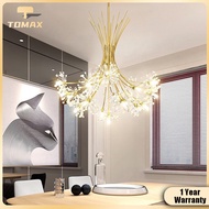 Dandelion Crystal Cluster Lights For Dining Room Bedroom Decoration