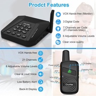 Daytech Wireless Intercom System walkies talkie 1 to many 1.5 Miles Range warehouse/shop