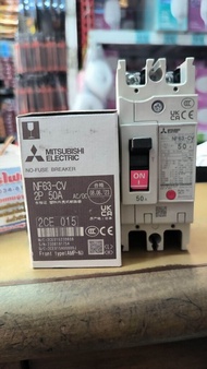 Mitsubishi MCCB เบรกเกอร์มิตซูบิชิ รุ่น NF63 2P 50A 50แอมป์ CV 2เฟส ใบกำกับภาษีออกได้