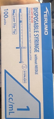 Terumo syringe 1ml 針筒(Luer)