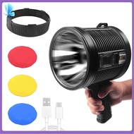 Rechargeable Spotlight100000 Lumens LED Spot Lights Handheld Large Flashlight Super Bright Outdoor S