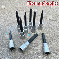 1/2 socket head to 100mm long star hexagon head WADFOW WSC52XX all sizes (T20-T60)