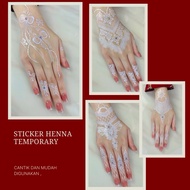 STICKER WHITE HENNA TEMPORARY