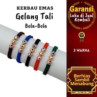 Buffalo Gold 18K Ball Rope Bracelet, Rose Gold, White Gold