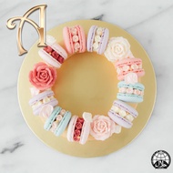 [Annabella] Floral Macaron Wreath (9 pcs) | Halal Certified