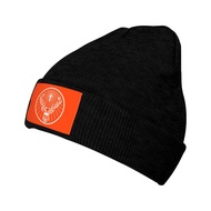 HOT jaegermeister logo Ski Hip-Hop Warm Elastic Hat Topi Streetwear Knitted Hat Unisex Cap Roll Up E