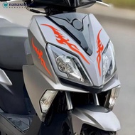 NANASALONNN 2Pcs 20cm/30cm/40cm Motorcycle Reflective Car Sticker Flames Decal Sticker Decoration De
