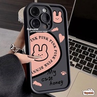 Compatible for Infinix Hot 40i 40 Pro 30i 30Play 30i Spark Go 2024 2023 Note 30 VIP 12 Turbo G96 Smart 8 7 Pink Love Rabbit All-inclusive Phone Case Soft Cover