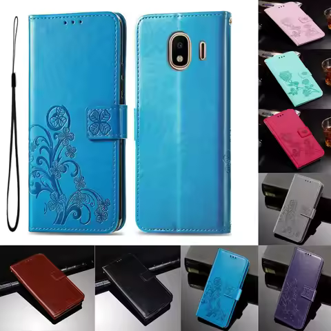 PU Leather Case for Samsung Galaxy J2 J3 2016 J5 J7 Neo 2017 Prime 2 Core J8 J4 J6 Plus 2018 A6 A8 A