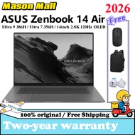 2026 ASUS Zenbook 14 Air Ultra 9 386H / Ultra7 356H 77Wh 2.8K 120Hz OLED 14 inch ASUS Zenbook S14