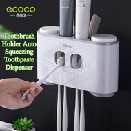 LODER ECOCO Toothbrush Holder Auto Squeezing Toothpaste Dispenser Wall-mount Toothbrush Toothpaste