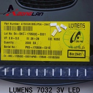 100pcs LUMENS LED Backlight Edge LED Series 0.7W 3V 7032 Cool white For SAMSUNG LED LCD Backlight TV