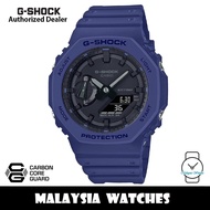 (OFFICIAL WARRANTY) Casio G-Shock GA-2100-2A TMJ CasiOak Carbon Core Guard Navy Blue Resin Watch GA2100 GA2100-2A GA-2100-2ADR