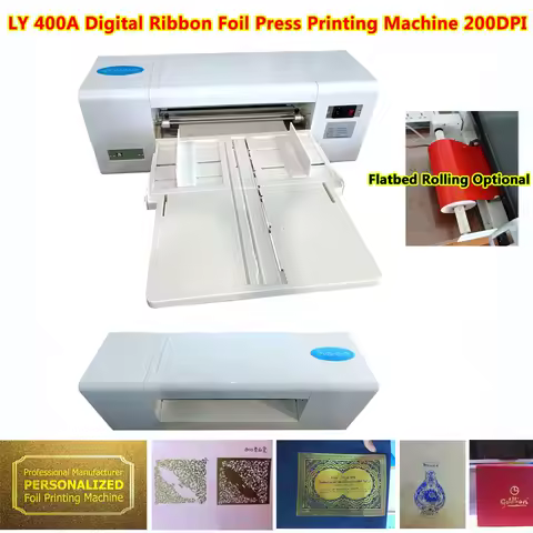 Upgrad Digital Ribbon Foil Press Printing Machine LY 400A Hot Stamping Printer Platform Coil Rolling