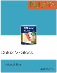 Dulux V-Gloss Oriental Blue Cat besi dan kayu 1kg