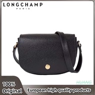 100% original LONGCHAMP new handbag women/EPURE cowhide single shoulder crossbody bag Saddle bag Mot