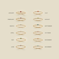 Birthstone Color Preservation Birthstone Plain Ring Ring