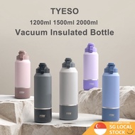 TYESO Thermal Flask Tumbler Vacuum Insulated Bottle Large Capacity 1200ml 1500ml 2000ml