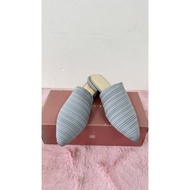 CN Mina Pleated Mules in Periwinkle Blue (Size 38)