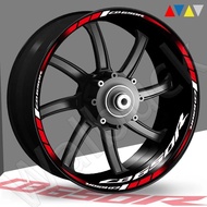 Motorcycle Wheel Sticker Reflective Sticker CB650R Decorative Steel Underwire Waterproof Accessory A