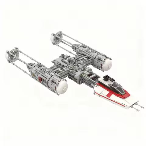 1802PCS Star Battle Movie Resistance Y Wing SPace Fighter Model DIY Creative Ideas Display Assembly 
