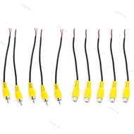 15cm audio 2pin Rca Female or Male Audio Cable extension Av Single head Video plug Stereo extension 