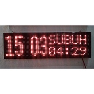 ADZAN AUTOMATIC TALKING CLOCK 20x70 Jam Dinding Digital Jam Azan Digital Dinding