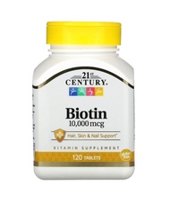 Biotin 10000mcg 120 tablets ไบโอติน