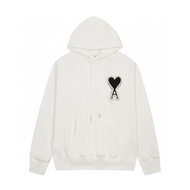 เสื้อสเวตเตอร์นำเข้าจากฝรั่งเศส Ami Paris ถูกต้องแล้วรัก Zhang Zi มีฮู้ดสำหรับทั้งหญิงและชายลำลองทรง