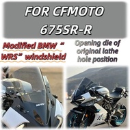 For CFMOTO 675SR Modified BMW “WRS” Windshield Racing with Raised Front Windshield and Non-destructi