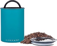 Airscape Stainless Steel Coffee Canister | Food Storage Container | Patented Airtight Lid | Push Out