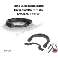 SHAD CLICK SYSTEM KITS  E03CL / E091CL / TR15CL  KAWASAKI 1 / KTM 1 K010CS