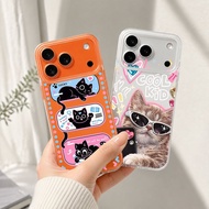 Cool Cat Motif Softcase Compatible For Nubia V80 A55 A35 A56 A54 V60 Motorola G06 G45 Asus MAX PRO M