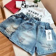 Shorts ripped jeans for boys, fashionable ripped design, Korean style CK42