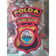 3d embossed South sulawesi police logo