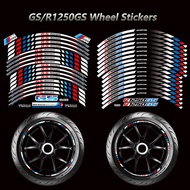 16 PCS Reflective Motorcycle GS Stickers Outer Wheel Rim Sticker Film Decals for BMW GS R1200GS R125
