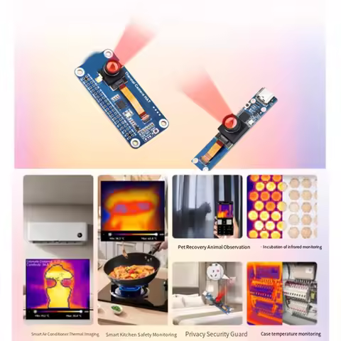 Long-Wave IR Thermal Imaging Camera Module, For Raspberry Pi IR Camera, 80X62 Pixels, Options For FO
