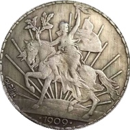 39mm 1910 Mexican Horse Riding Silver Yuanying Snake Holding Silver Yuan Antique Coin Coin Collectio