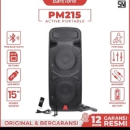 Speaker Portable BareTone PM215 Double Woofer 15inch