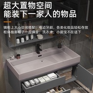 Stone plate#Bathroom Cabinet Washroom Vanity Set with Mirror Cabinet H1F72X Simple Cabinet Combinati