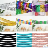 BRABRAA Tinsel Fringe Garland, Self Adhesive Backing Foil Foil Fringe Garland,  Tear Resistant Shiny