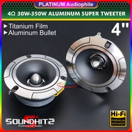 Tweeter 4 Inch 4 ohm 30W-350W Titanium 4" Aluminum Super Tweeter Speaker Soundhits SQ-4933
