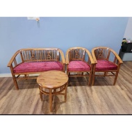 KERUSI BETAWI/SET KAYU JATI BETAWI/KERUSI KAYU JATI BETAWI/KERUSI JATI BETAWI