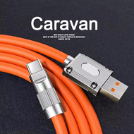 Caravan Crew Cable for lightning / micro / type-c สายชาร์จเร็ว สายชาจ (1m 2m) หัวโลหะ