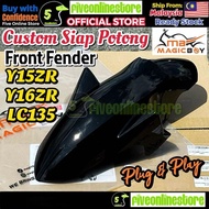 MAGIC BOY Front Fender Cover Custom Mudguard (POTONG) PNP Y15ZR Y16 ZR Y15 LC135 V1 - V8 LCFi Carbon