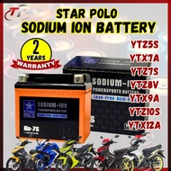STAR POLO SODIUM ION BATTERY YTZ5S YTZ8V YTZ10S YTZ7S YTX7A YTX12A YTX9A BATERI MOTOR BATTERI LC135 