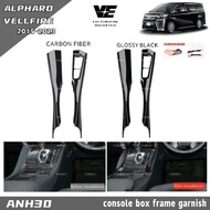 dac toyota alphard vellfire anh30 2015-2023 car console box frame garnish accessories